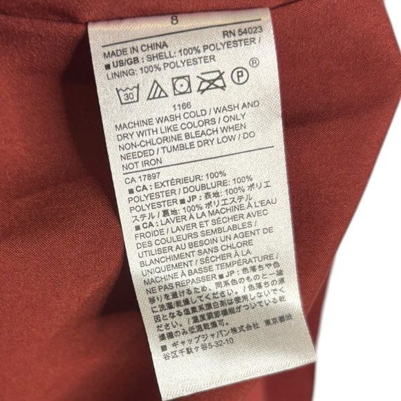 Banana Republic Business Casual Vegan Suede Sheath Dress in Red Size 8 NWT - Picture 8 of 14